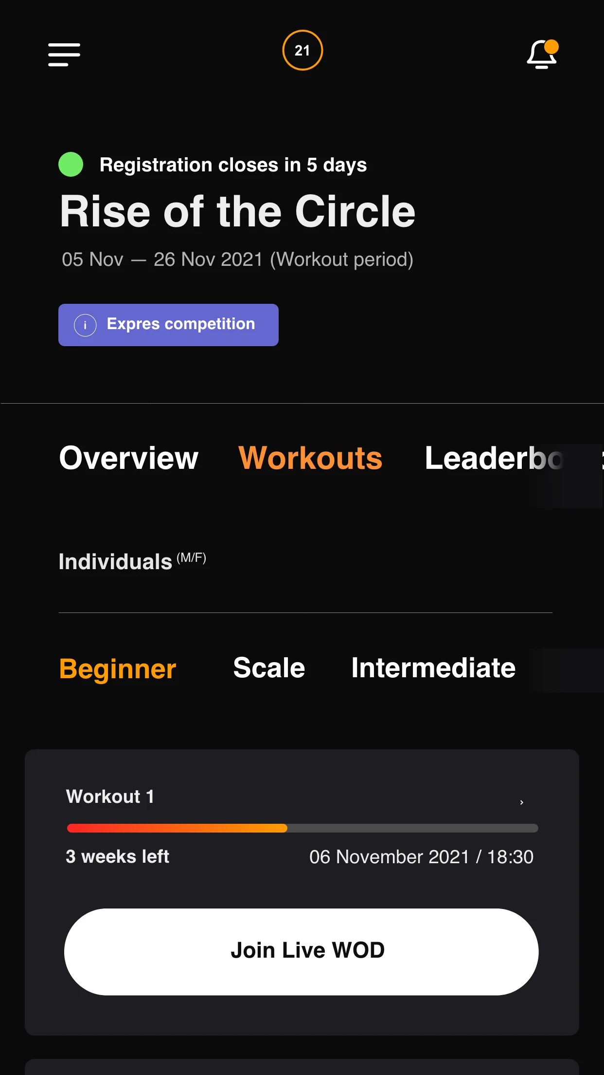 circle21.app screenshot